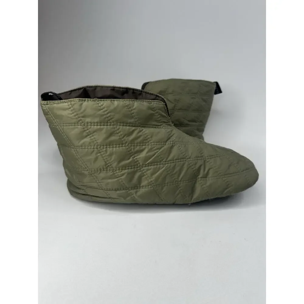 LL Bean Men's Sz XL 12-13 Quilted Slippers Insulated Booties Travel Camping
